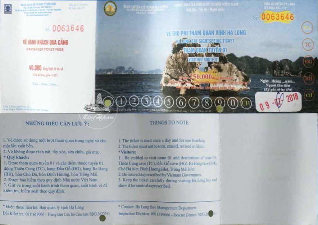 Miễn phí vé thăm quan vịnh Hạ Long